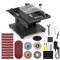 4 in 1 Mini Multi-Functional Table Saw 250W with Mini Bench Belt Sander, Belt Grinder & Mini Disc Sander, 7 Variable Speeds,10 Sanding Belts, 5 Sanding Disc for Wood Metal DIY Handmade Woodworking