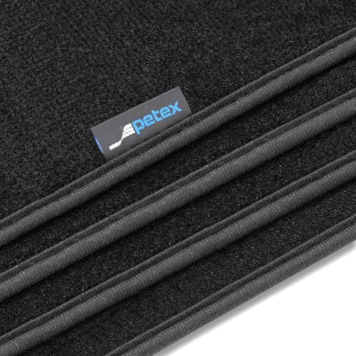 PETEX Auto Fussmatten Passform für Renault Scenic E-Tech Electric ab 05/2024, Autoteppich Set in Velours - Pluto, 3-teilig, schwarz