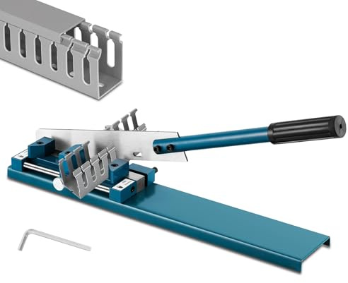 MXBAOHENG Taglierina per canaline in PVC con angoli di taglio regolabili a 45° e 90° Taglierina Per Condotti Di Cablaggio In Plastic a Regolabile In Plastica for canaline di cablaggio in plastica, Blu