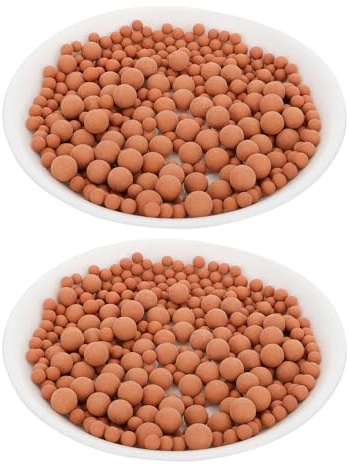 SUPVOX Pierre de Céramsite pour Culture Hydroponique, Granulés Poreux Légers 1000g Couleur Terre Cuite, Substrat Décoratif pour Jardin et Pots de Fleurs Hors-Sol