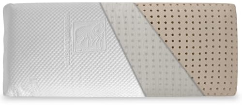 Ventadecolchones - Almohada de Látex de Hilo Frío Nordic - Funda Hilo Frío, Transpirable y Fresca - Soporte Ergonómico y Confort - 70 cm