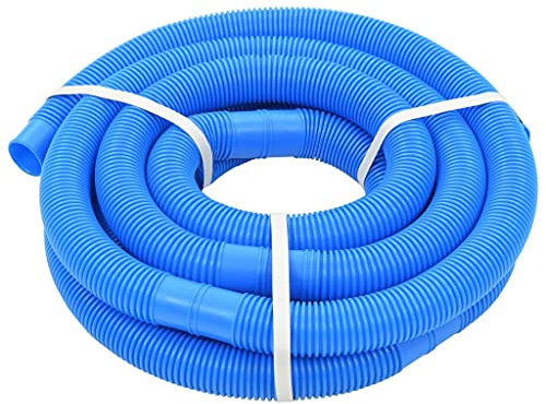 vidaXL Tuyau de Piscine Bleu 38 mm 6 m Tuyau Pompe de Filtration Vidange
