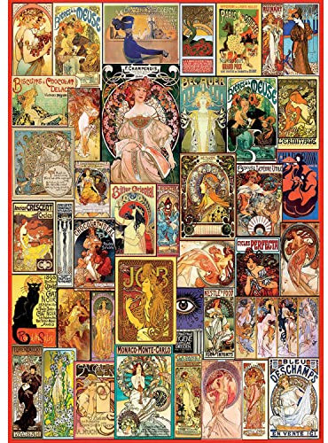 Educa - Puzzle de 1000 pièces pour Adultes | Collage Art Nouveau. Comprend Fix Puzzle Tail pour l'accrocher Une Fois l'assemblage terminé. À partir de 14 Ans (19258)