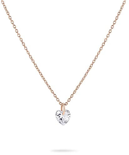 Tamaris Filigrane Halskette mit Herzanhänger TJ-0364-N-45 IP Roségold