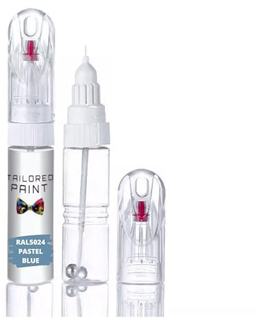 RAL5024 Pastel Blue Multi Surface Touch Up Paint Pen All in 1 Interior & Exterior Wood, Metal, Plastic, uPVC, Ceramic All Weather Egg Shell 30% Sheen