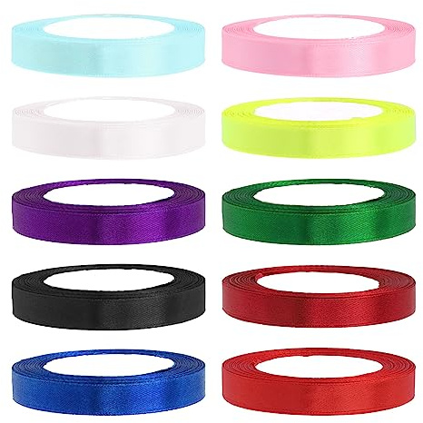 Swpeet tyg satinband för presentförpackning (1 cm)