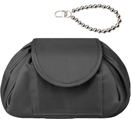 Lazy Drawstring Make up Bag GWAWG Large Capacity Portable Magic Cosmetic Pouch, Travel Cosmetic Bag, Travel Casual Waterproof Quick Pack Magic Makeup Storage Bag Perfect for Women Girl