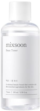 mixsoon Bean Toner, feuchtigkeitsspendender, beruhigender Gesichtstoner mit fermentierten Sojabohnen, leicht, angenehm und für alle Hauttypen geeignet,100ml