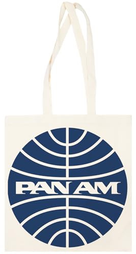 Pinitotee Pan Am Mid 1950s Globe Inverted Unisex Beige Totebag Wiederverwendbare Tasche