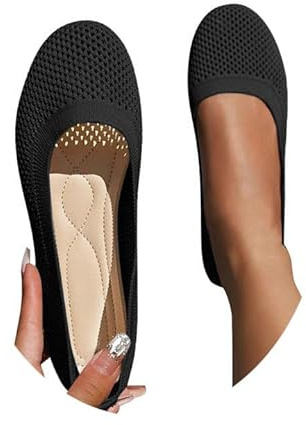Générique Ballerine Femme Confortable, Petit Talon Pied Large Chaussure Chic Et Elegant Plates Chausson Ballerines Femme, Interieur Chaussures Femmes Confort Chic Élégant Pantoufle De Danse