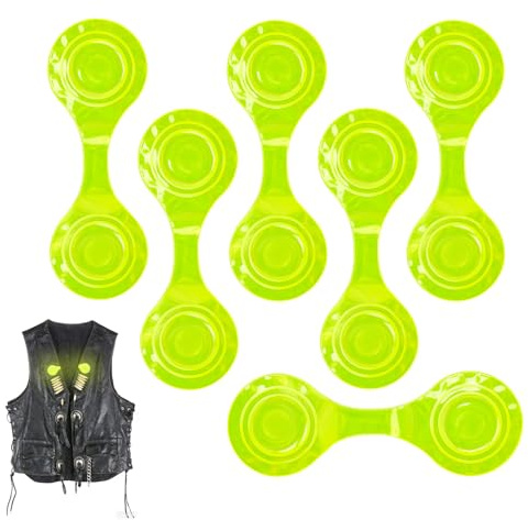 GZRXIOUS 6 PCS Riflettenti Magnetici, Clip Riflettori con Chiusura Magnetica, Design Sicuro e Impermeabile per Corsa, Zaino, Giacca, Bicicletta e attività Notturne