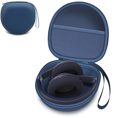 Headphone Headset Case for Folding Headphone, Dark Blue