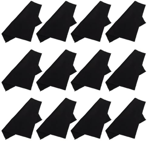 minkissy Paños de Microfibra para Limpiar Gafas y Joyas 15x15 Cm, 50 Unidades, Suaves y Reutilizables para Lentes, Pantallas y Superficies Delicadas, Uso Diario y Portátil