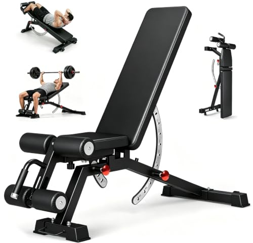 FAMPLY Banc de musculation réglable avec capacité de 800 kg