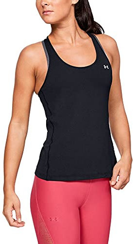 Under Armour Damen UA Heatgear Racer, atmungsaktives Sportoberteil für Frauen, bequemes Sportshirt mit enganliegender Passform