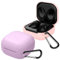 easyBee Funda [2 Pack] Compatible con Samsung Galaxy Buds 2 Pro (2022) / Galaxy Buds 2 (2021) / Galaxy Buds Pro (2021) / Galaxy Buds Live (2020), Carcasa Protector de Silicona - Rosa y Violeta
