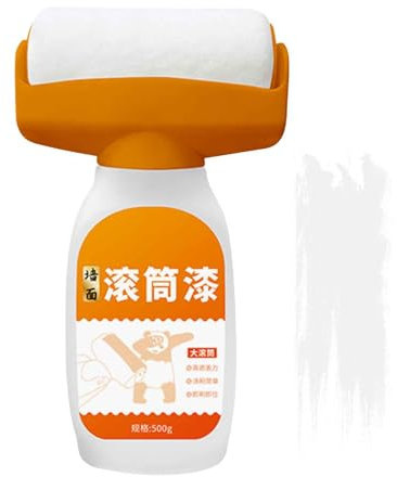 Genikeer Farbroller zum Ausbessern, kleine Wandausbesserungsbürste, Farbroller, Wand-Reparatur-Pastenroller, Kleine Wandwalze, tragbarer Pinsel, Reparaturpaste für Wohnzimmer, Toilette