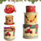 KWHSUN Keksdose Weihnachten,3 Teilig Plätzchendose,Winter Collage Accessoires Gebäckdosen Set,Keksdosen,Gebäckdosen,Metall Rund Geschenkdosen,für Winterpartys und Weihnachtsdekorationen und Geschenke