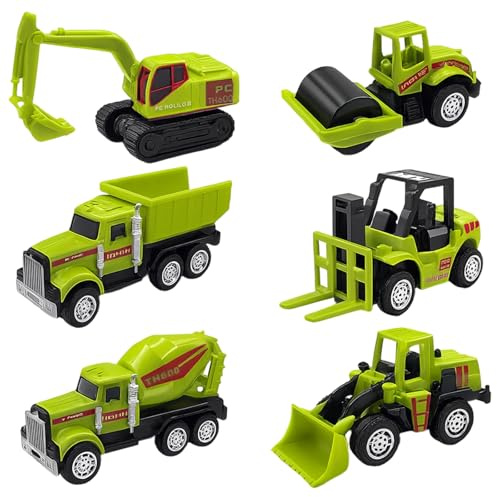 HSHEMBER 6PCS Tractor Toy, Combine Harvester Toys, Farm Vehicle Play Set with Detachable Parts for Imaginative Play and Learning Scenarios