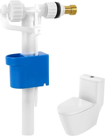 1PCS Vanne de Remplissage Universelle,Vanne Flotteur Chasse D'eau WC pour Chasse D'eau G3/8 et G1/2,Mecanisme Robinet Chasse D'eau WC Réglable,Raccord D'alimentation Latéral,Quantité d'eau réglable.