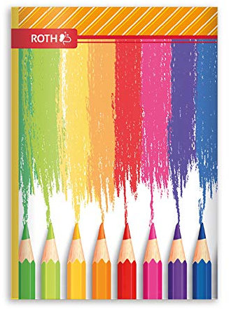 ROTH Muttiheft Buntstifte A6 64 Seite liniert - Oktavheft für die Grundschule