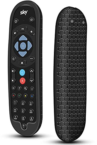 Cover for SKY Q Bluetooth Remote Control EC201 EC202 2020, Protective Silicone Case SKY Q New Remote Controller Sleeve Skin Holder Battery Back Protector Universal Replacement-Black