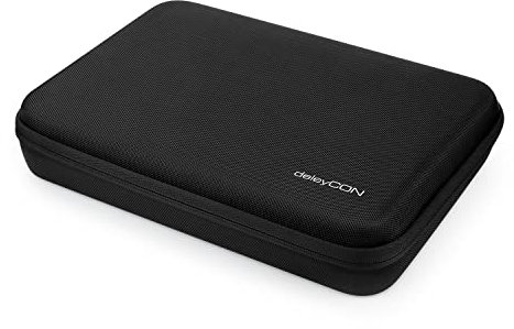 deleyCON Tasche Hardcase für GoPro Actionkamera & GoPro Zubehör Robust Strapazierfähig Staubschutz Aufprallschutz Spritzwasserschutz für GoPro Hero 13 Hero 12 Hero 11 Hero 10 Hero 9 Gr. XL - Schwarz