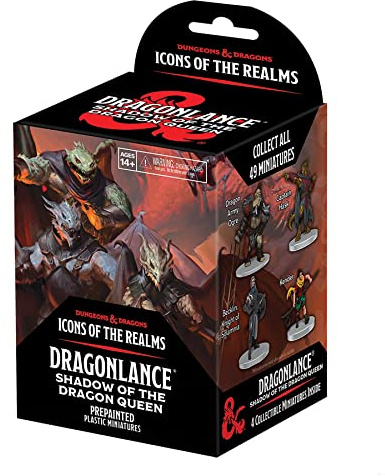 Dungeons & Dragons D&D Icons of The Realms: Dragonlance Booster (Set 25) - 4 Figure Set, Randomly Assorted, Pre-Painted, Contains Small, Medium & Large Miniatures, RPG Figures, Roleplaying Game