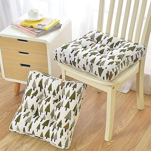 PALVIT 2 Pezzi Cuscini per Sedile per Sedia da Pranzo Divano Poltrona, Set da 2 50x50cm Cuscini per Sedia Morbidi Trapuntati per Interni Cucina Soggiorno, Comodi Cuscini per Sedile da Giardino Esterno