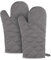 WT Ofenhandschuhe,Baumwolle Ofenhandschuhe und Topflappen, rutschfeste Kochhandschuhe zum Kochen, Backen, Grillen(Grau 2)