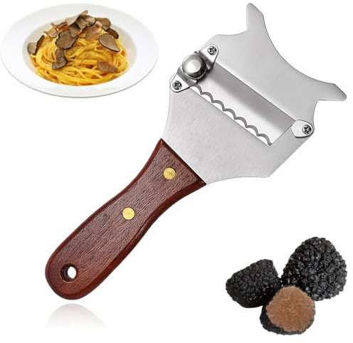 OIGWBPH 1 PCS Coltello Affetta Tartufi,Affetta Formaggio,Taglia Tartufo Professionale,Grattugia per Tartufo, Affettatartufi in Acciaio Inox Cioccolato