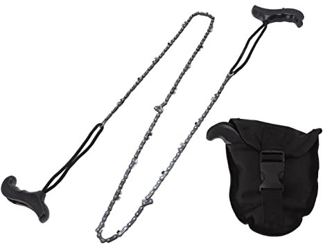 Aladeno 48-Zoll-Taschenkettensäge für Camping, Seilsäge, Baumsäge, hohe Gliedmaßen, Handkettensäge, faltbare Taschen-Survival-Kettensäge, Camping, Holzeinschlag,