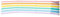 MARBUENO SUMMER Windschutz, 5 Stangen aus Stahl, Polyester, bunte Streifen, 480 x 80 cm, für Strand, Pool, Garten und Camping 10497