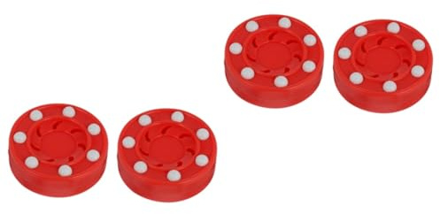 BESPORTBLE 4piezas Disco De Hockey sobre Patines Puck para Entrenamiento Y Competición De Hockey Roller para Superficies Lisas Material Especial Antichoque Alta Velocidad Y Estabilidad