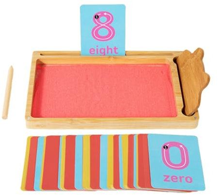 Bandeja de Escritura de ar-ENA, Tablero de Dibujo, bandejas de ar-ENA del Alfabeto para niños, Juego de ortografía sensorial, Bandeja de ar-ENA Monte-ssori para niños, Tablero de Actividades