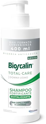 Bioscalin TOTAL•CARE stärkendes revitalisierendes Shampoo, fördert das Wohlbefinden der Haare und der Kopfhaut, für den täglichen Gebrauch, für Damen und Herren, 400 ml