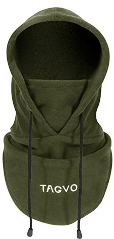 TAGVO Winter Thermal Fleece Sturmhauben, weiche und warme verstellbare Kapuze Hut Skifahren Gesichtshaube Halswärmer Wärmer,zum Laufen Skifahren Radfahren Motorräder Wandern - Männer & Frauen