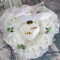 TSBB Ring Box Leaves Flower Cushion Pillow Decoration Wedding Jewelry Gifts Romantic