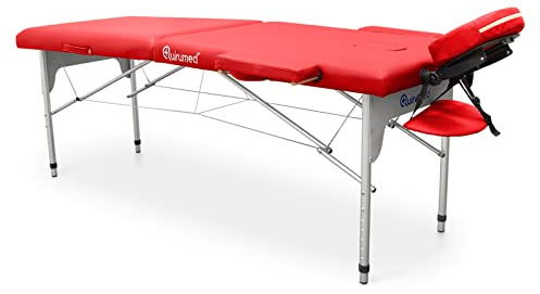 Quirumed Camilla Plegable de Aluminio Easy 186 x 66 cm Rojo, A1L-RO