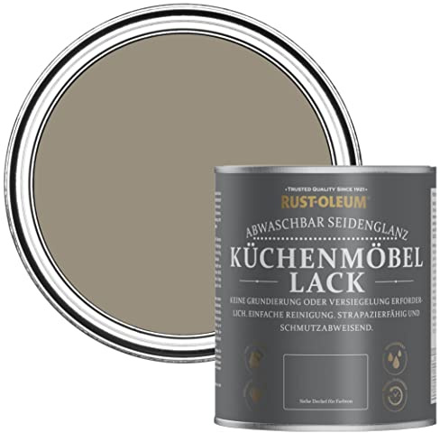 Rust-Oleum Brown Scrubbable Kitchen Cupboard Paint in Satin Finish - Cocoa 750ml