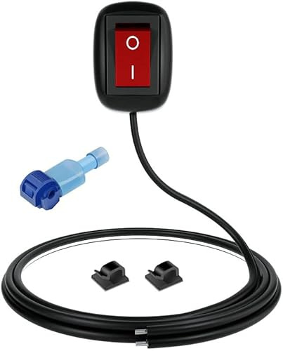 Gebildet 12V-230V/10A SPST Rouge Coller Type Interrupteur de Bouton de Forme de Goutte d'eau de Commutateur de Bricolage de Voiture ALLUMÉ/ÉTEINT pour Barre Lumineuse de LED(avec 1m Fil)