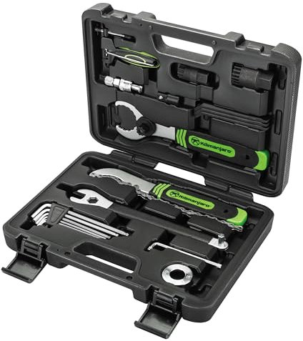 Kilimanjaro Cycle Series 21 Piece Bicycle Repair Tool Kit Set, Spoke Wrench, Tire Levers, Hex Keys, Pedal Spanner, Chain Tools - 910532ECE