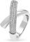 JETTE Damen-Damenring 925er Silber 140 Zirkonia 57, Silber 32025589