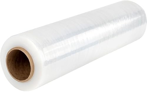 ITALDIBIPACK - Film Estensibile Imballaggio Manuale LH 200m - 1 Rotolo Cellophane per Imballaggio Trasparente - Pellicola Imballaggio per Spedizioni e Trasloco - Spessore 23my Extra Resistente