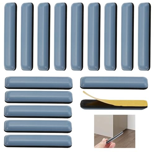 16 Piezas Deslizadores para Muebles, Almohadillas de Teflón para Muebles Autoadhesivo, 16 x 75 mm Almohadillas Deslizantes Autoadhesivas, Deslizadores de Poliestireno para Sillas, Mesas, Alfombras