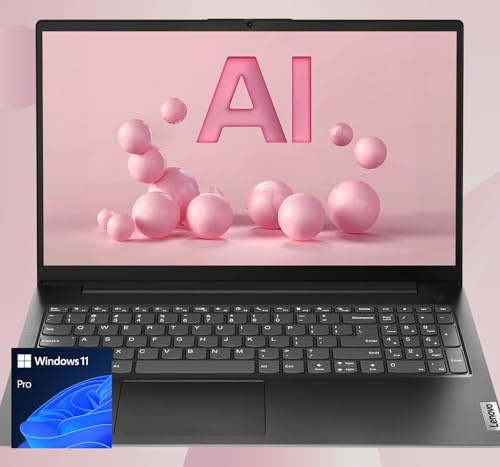 Lenovo Notebook aziendale V15 con tecnologia AI • Predisposto per il copilot • RAM da 32 GB • SSD PCIe da 512 GB • Display 15.6 FHD con luce blu bassa • Processore Intel • HDMI • Batteria a lunga
