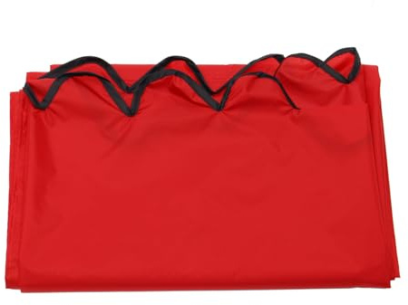 HEJIGOOD Trädgård uteplats markis täckduk ersättning för utomhus infällbar baldakin regntät och solskydd polyester (röd, 3,5 x 2,5 m (11,48 x 8,2 fot)