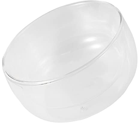 Ipetboom Bol En Verre Résistant à La Chaleur Double Paroi 700ml Transparent En Borosilicate Polyfonctionnel Pour Salade De Fruits Et Dessert Usage Domestique