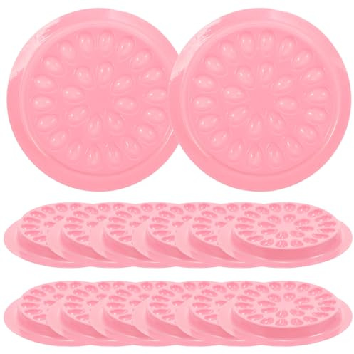 TIDTALEO de Soportes Diseño de Ranuras de Plástico Rosa 100 Unidades para Pegamento de Pestañas Postizas para Uso en Salón y DIY en Casa