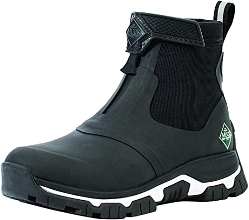 Muck Boots Women's Apex Mid Zip Performance Waterproof Ankle Boots, Black, 3